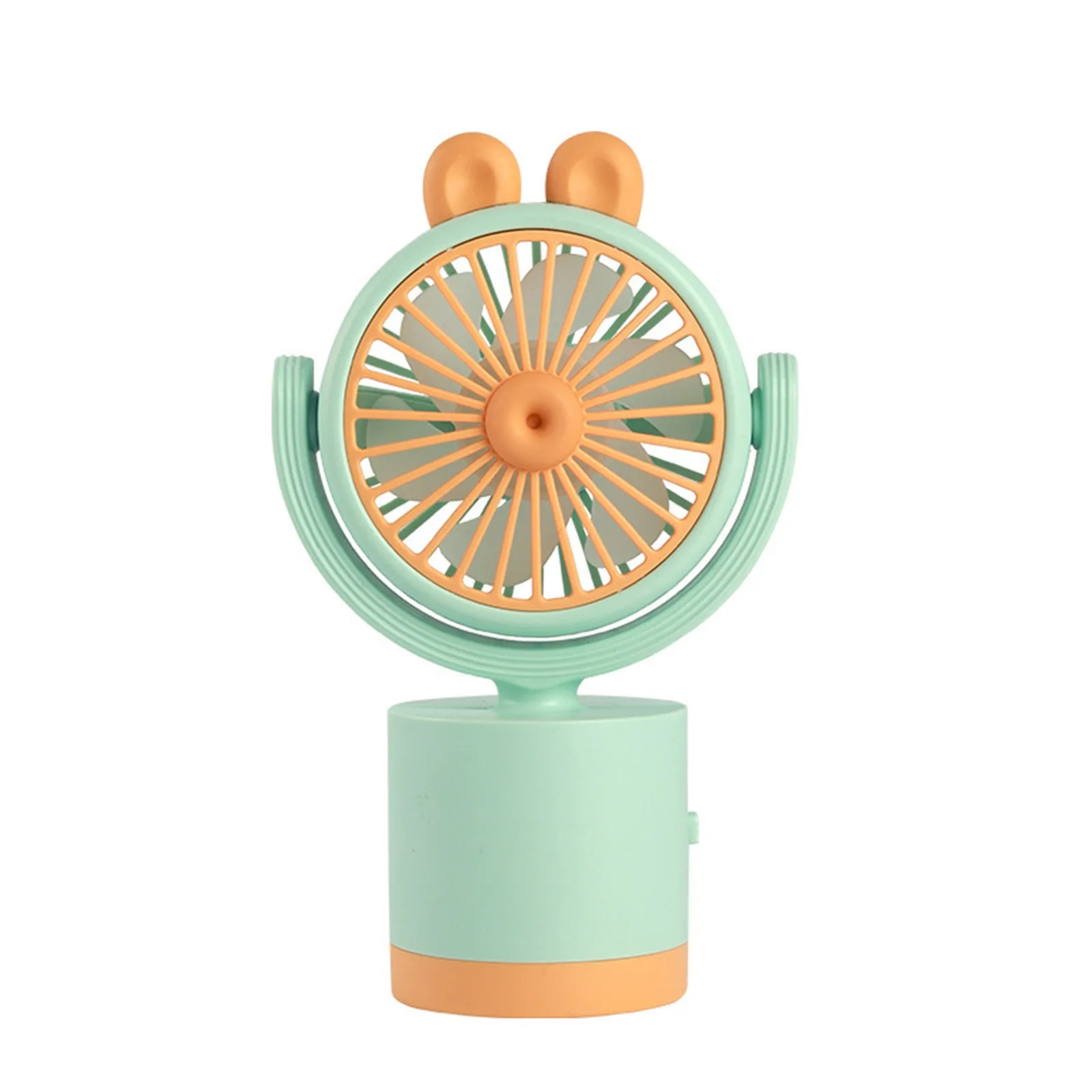 Colorful Small Electric Desktop Mini Fan Indoor And Outdoor Portable USB Rechargeable Cartoon Cute Handheld Fan - Image 7