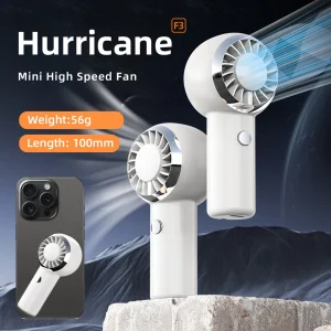 LATEST: New Handheld Mini Fan with 3 Level Speeds, Strong Wind, USB Pocket Fan Rechargeable, Easy Storage, Perfect for Outdoor Use.