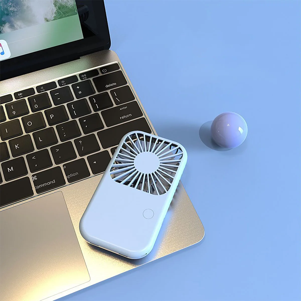New Handheld Small Fan Mini Portable Pocket Small Fan USB Charging Model Summer Cooling Equipment - Image 4