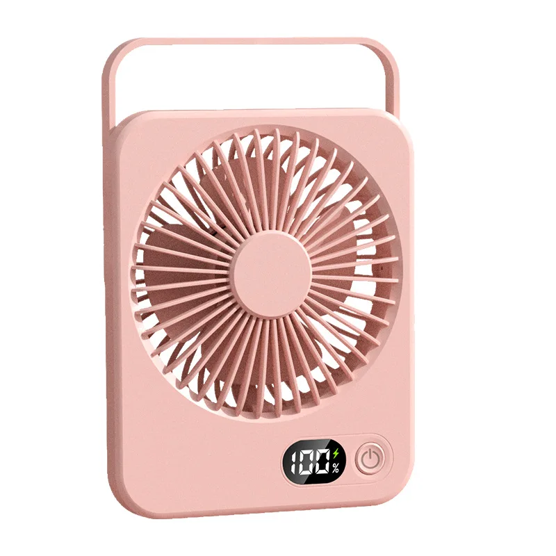 New small fan handy charging long life ultra-thin slick desktop fan Large wind super quiet folding handheld table fan - Image 10