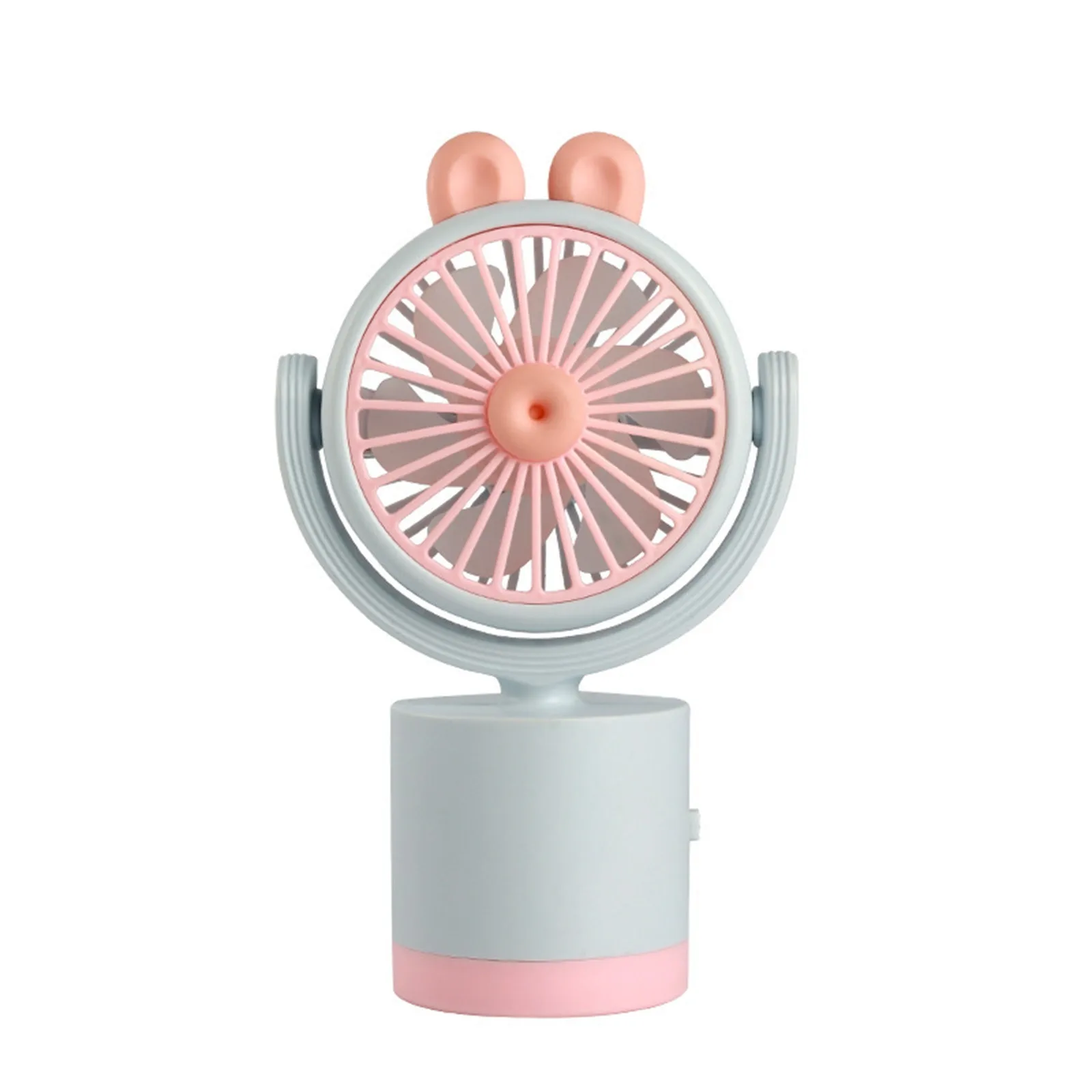 Colorful Small Electric Desktop Mini Fan Indoor And Outdoor Portable USB Rechargeable Cartoon Cute Handheld Fan - Image 14