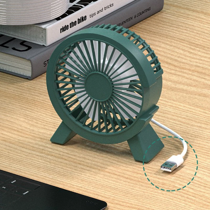 Portable Mini Hand Clip Fan USB Charging Quiet Desktop Electric Fan High Quality Student Dormitory Small Cooling Ventilador Fans - Image 2