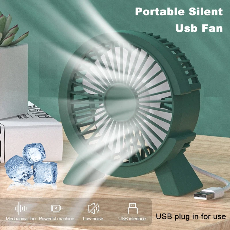 Portable Mini Hand Clip Fan USB Charging Quiet Desktop Electric Fan High Quality Student Dormitory Small Cooling Ventilador Fans - Image 5