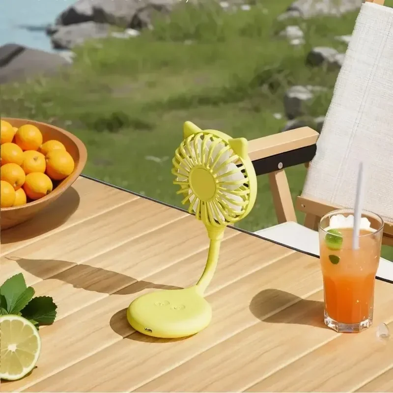 USB Rechargeable Foldable Mini Fan with Suction Cup Portable Handheld Fan for Outdoor Home Office Gift Energy Saving Fan - Image 5